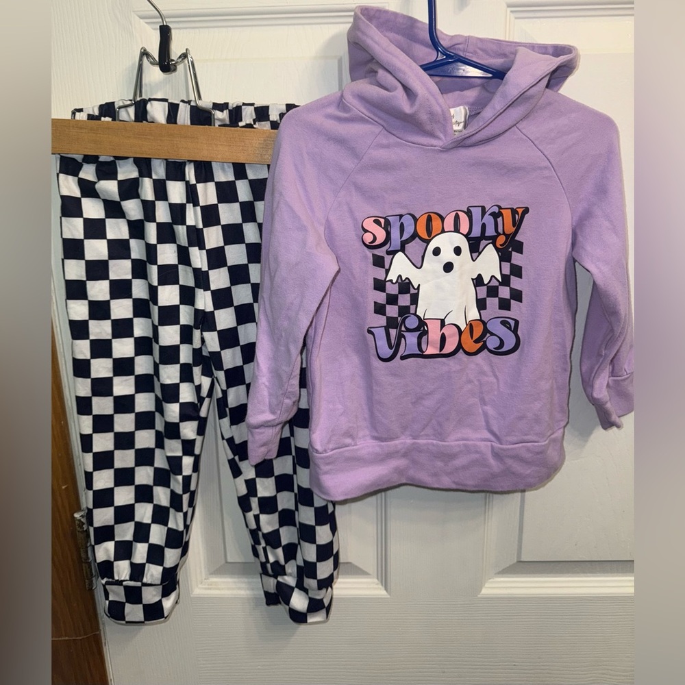 Boutique girls outfit 3T Spooky vibes